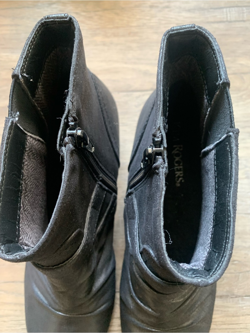 Kim Roger's Black Ankle Boots Sz 8.5